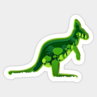 Kangaroo Sticker